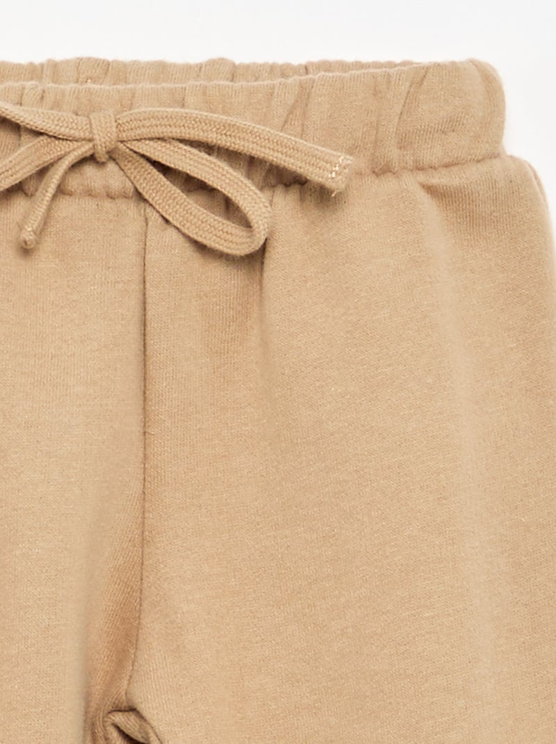 Pantaloni da jogging in pile Beige - Kiabi