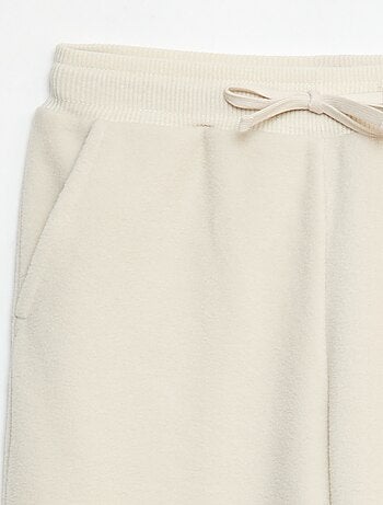 Pantaloni da jogging in pile