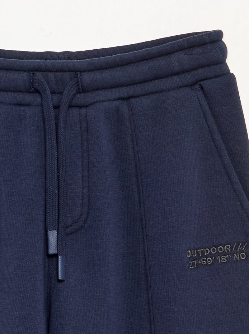 Pantaloni da jogging in pile Blu - Kiabi