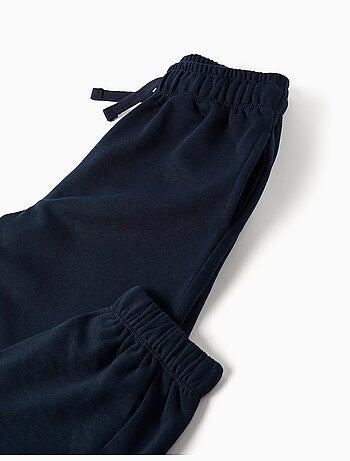 Pantaloni da jogging in pile con coulisse e tasche