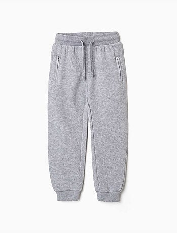 Pantaloni da jogging in pile con coulisse e tasche