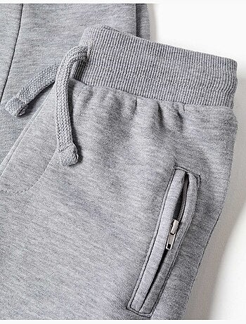 Pantaloni da jogging in pile con coulisse e tasche
