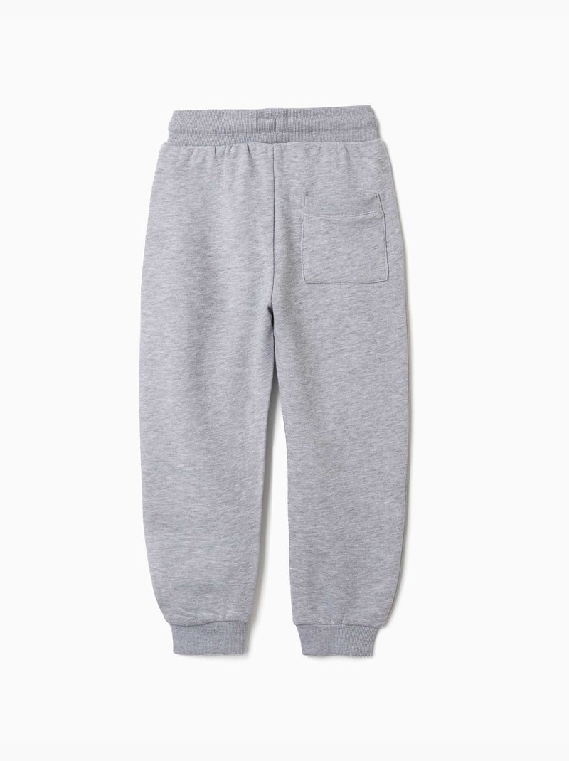 Pantaloni da jogging in pile con coulisse e tasche Grigio chiaro - Kiabi