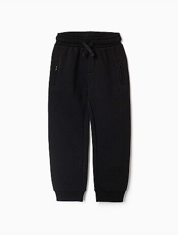 Pantaloni da jogging in pile con coulisse e tasche