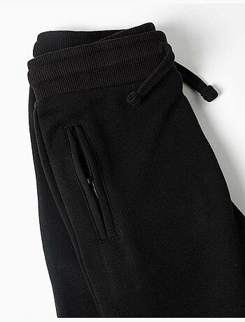 Pantaloni da jogging in pile con coulisse e tasche