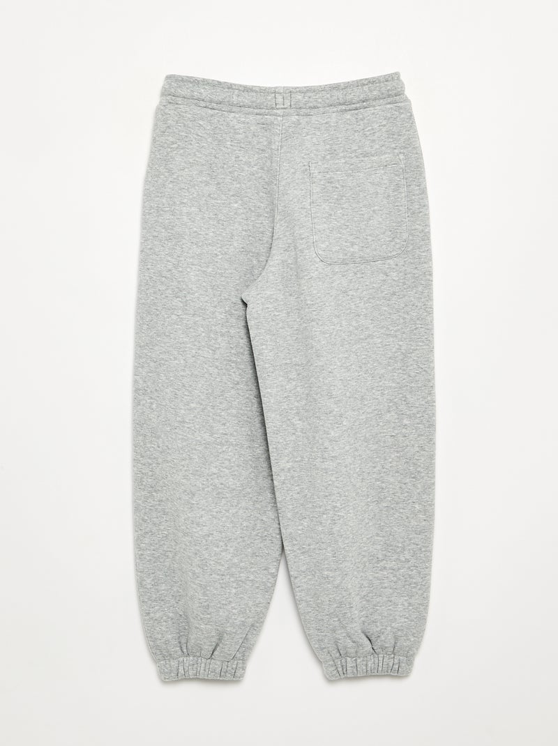 Pantaloni da jogging in pile Grigio - Kiabi