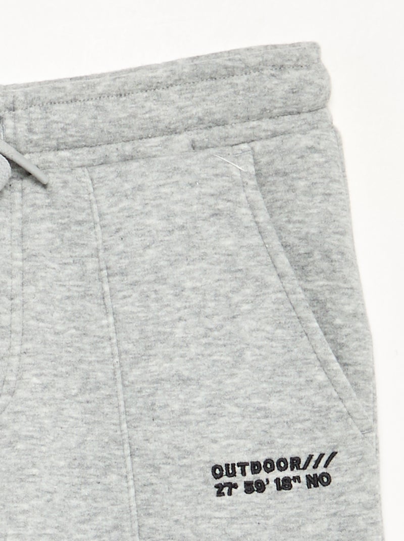Pantaloni da jogging in pile Grigio - Kiabi