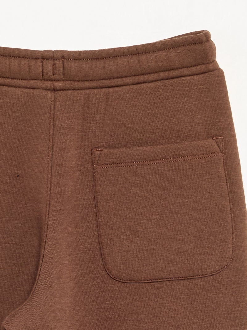 Pantaloni da jogging in pile Marrone - Kiabi
