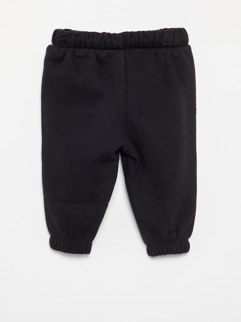 Pantaloni da jogging in pile Nero - Kiabi