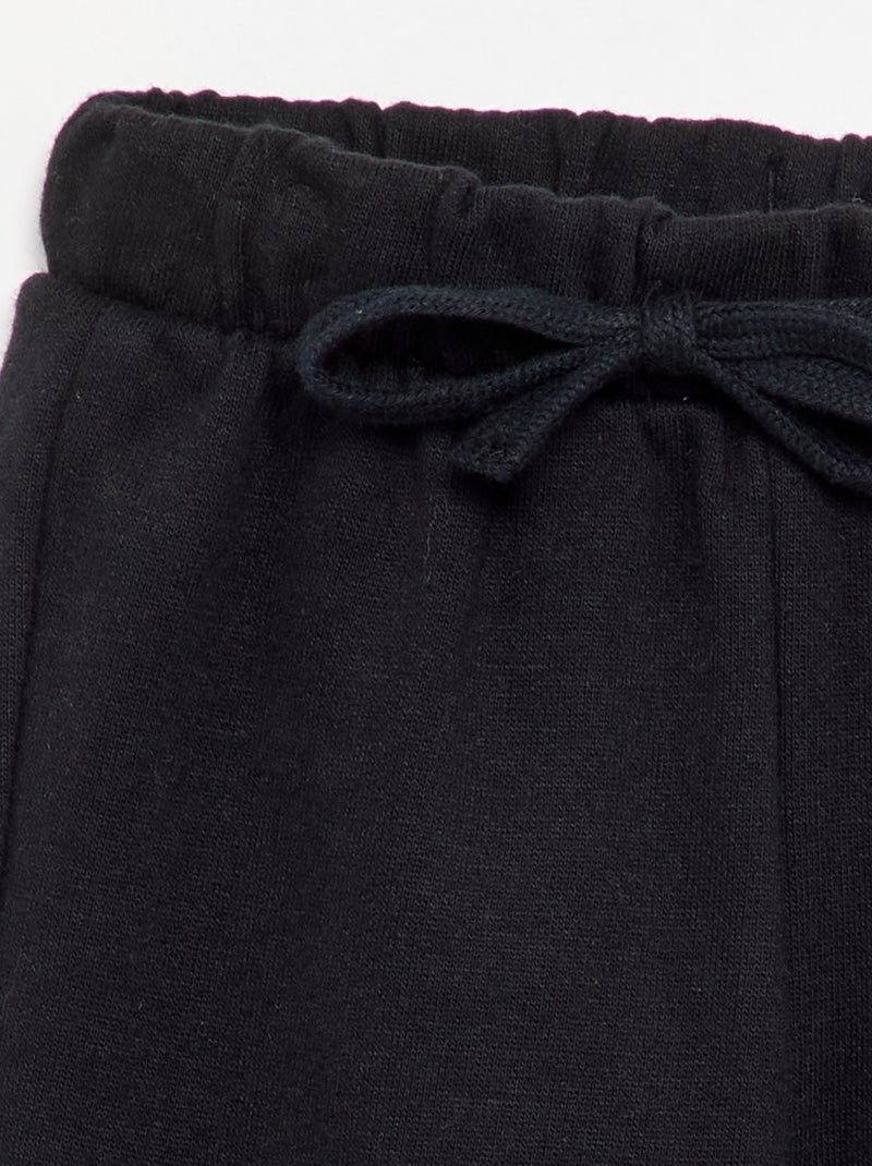 Pantaloni da jogging in pile Nero - Kiabi