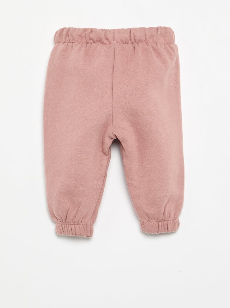 Pantaloni da jogging in pile Rosa - Kiabi
