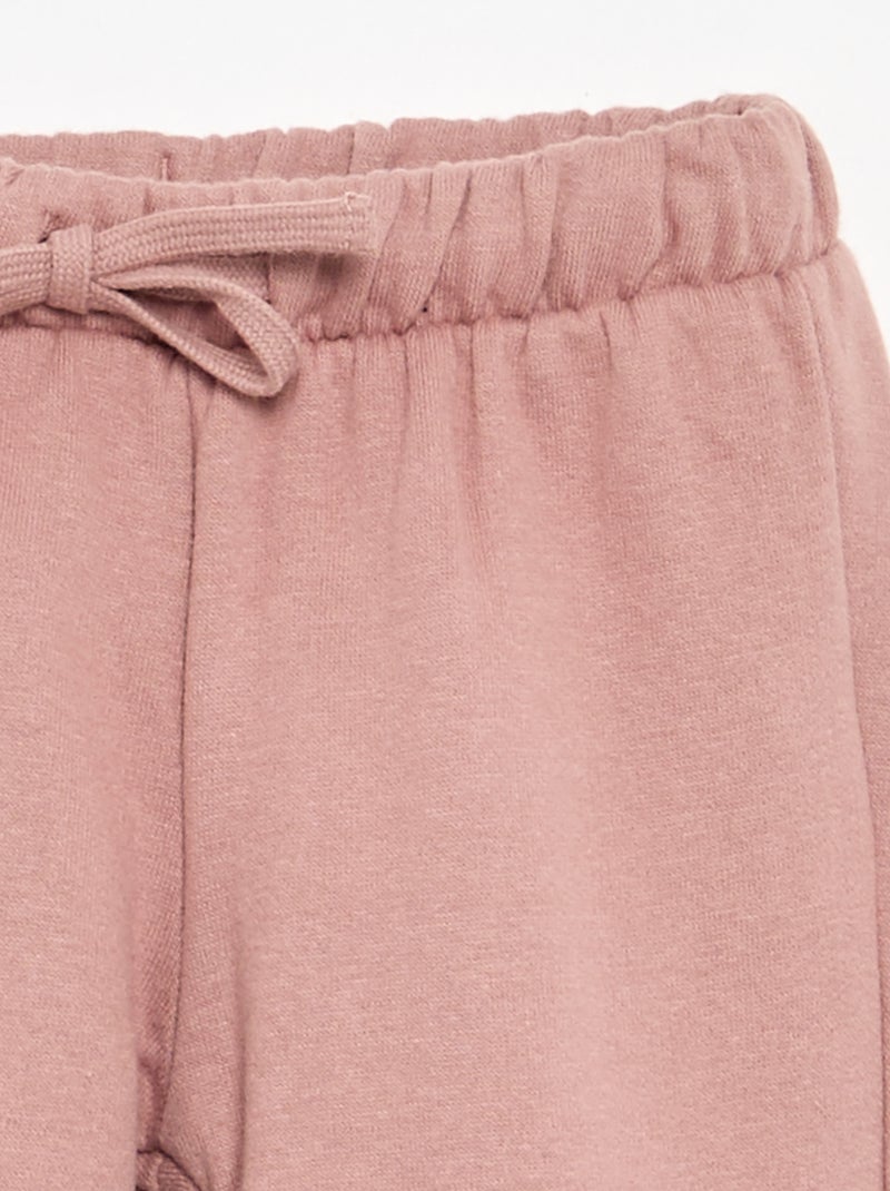 Pantaloni da jogging in pile Rosa - Kiabi