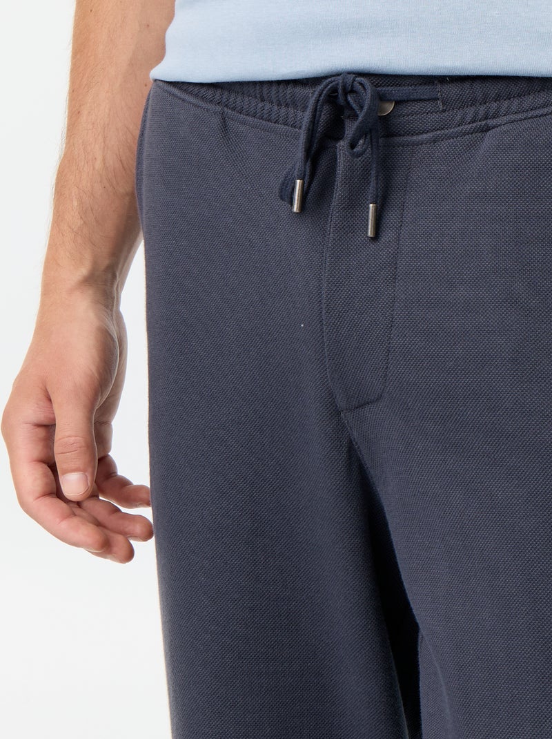Pantaloni da jogging in piqué Blu - Kiabi