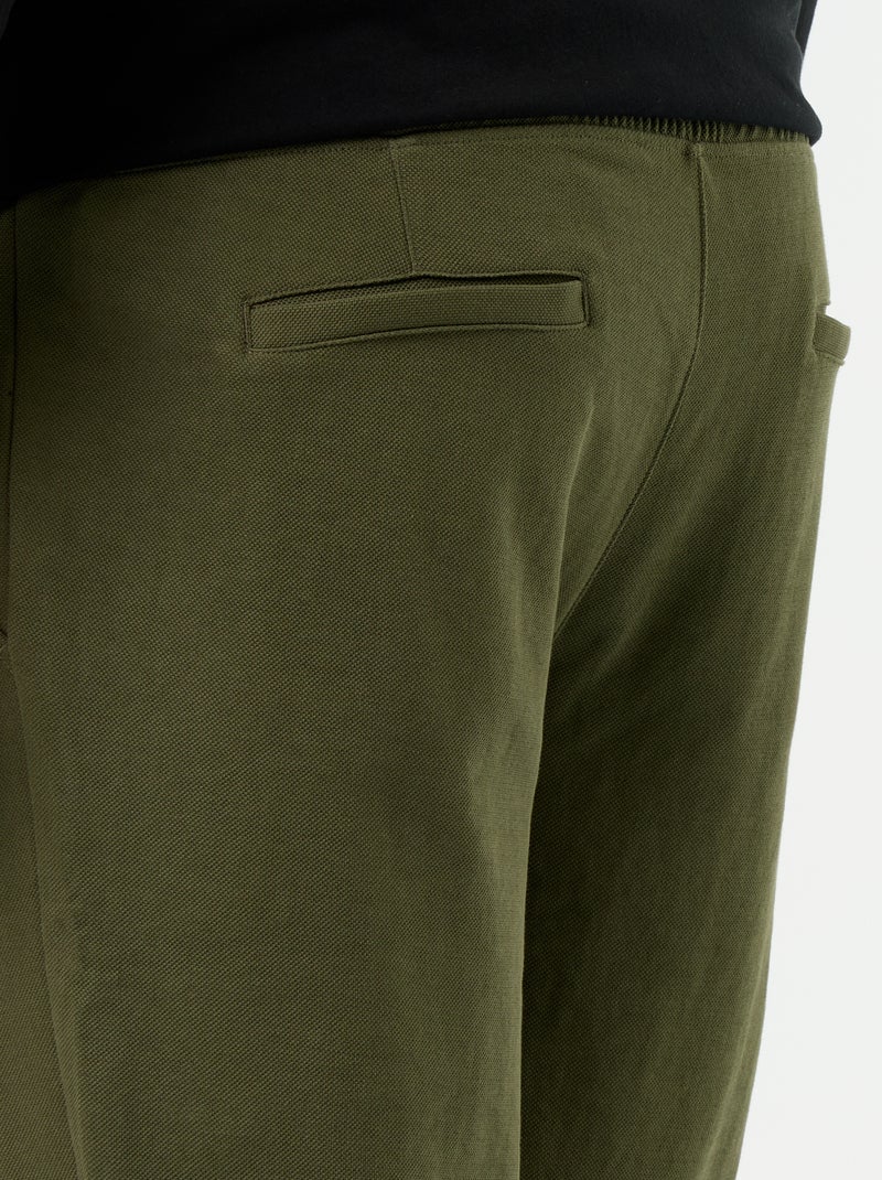 Pantaloni da jogging in piqué Verde - Kiabi