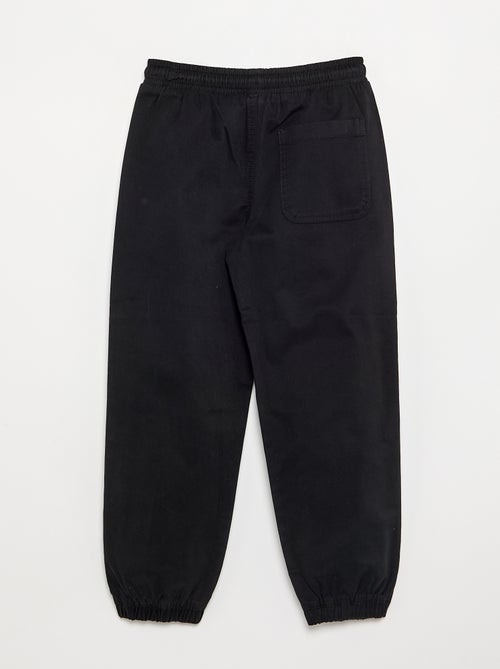 Pantaloni da jogging in twill - taglio confortevole - Kiabi Pantaloni da jogging in twill - taglio confortevole - Kiabi