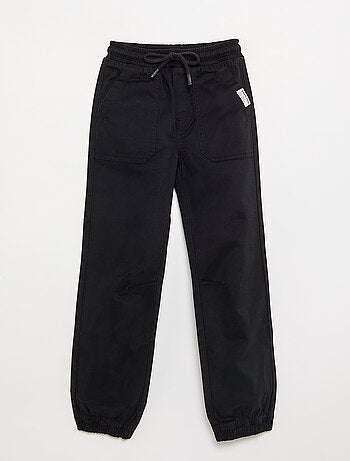 Pantaloni jogger in twill - taglio aderente