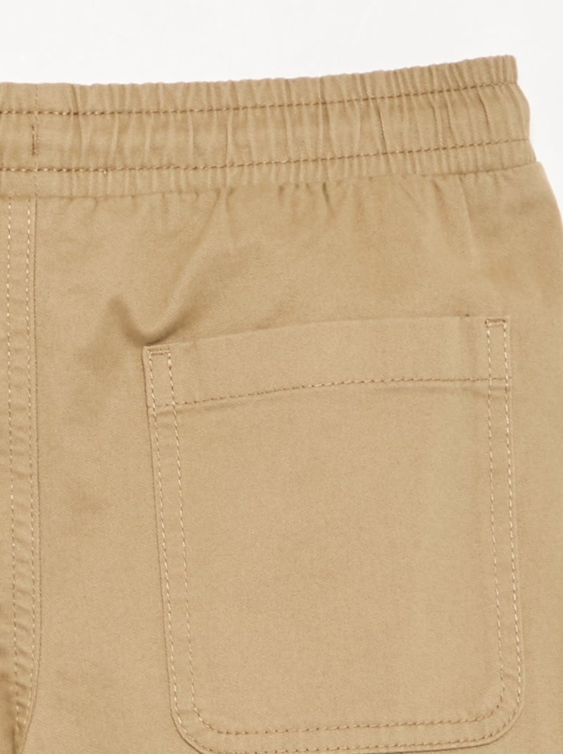 Pantaloni da jogging in twill Beige - Kiabi