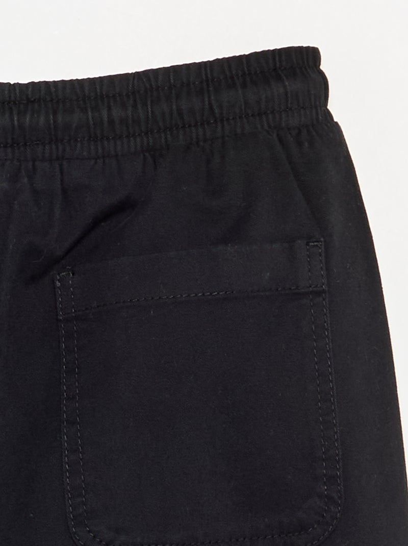 Pantaloni da jogging in twill Nero - Kiabi