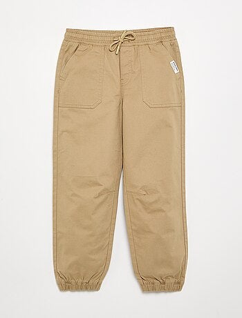 Pantaloni da jogging in twill taglia +