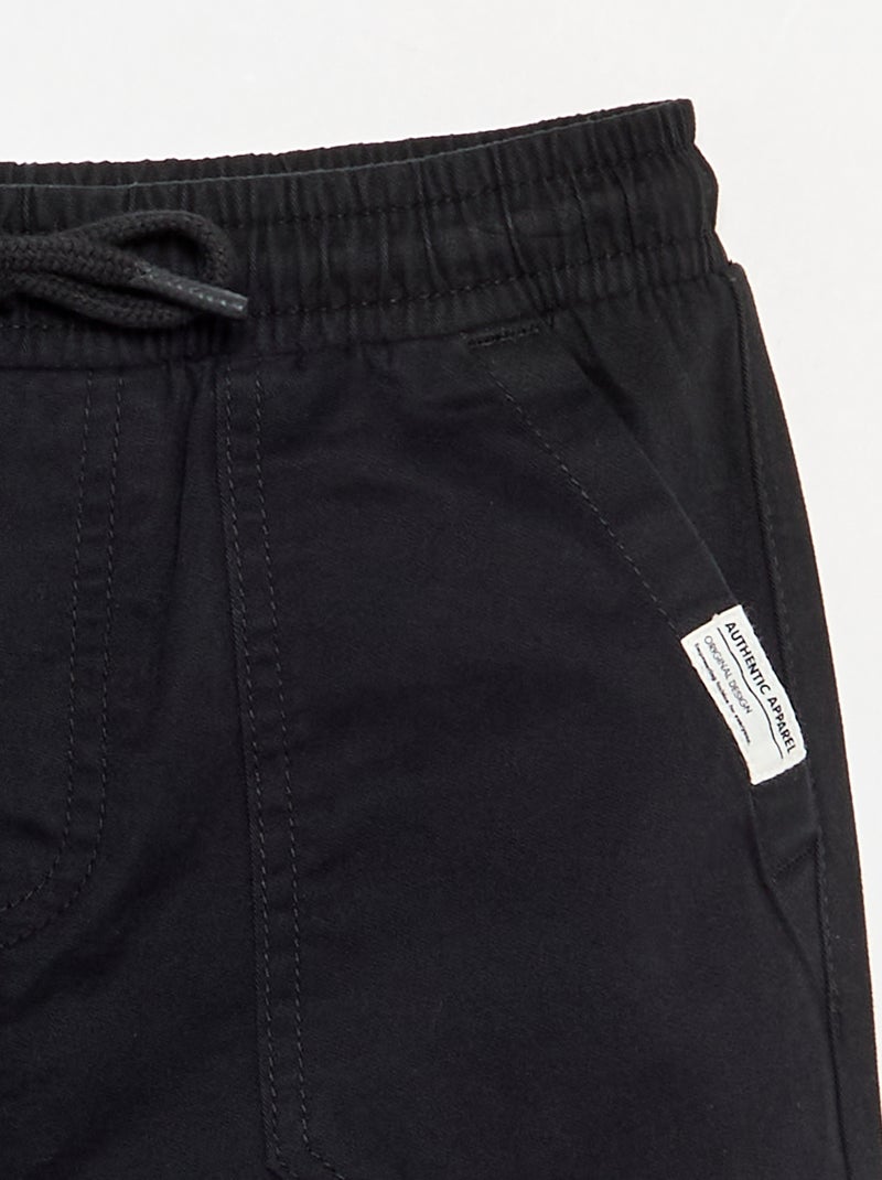 Pantaloni da jogging in twill taglia + Nero - Kiabi