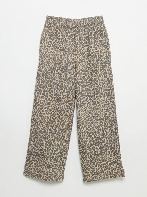 Pantaloni da jogging leopardati - Kiabi