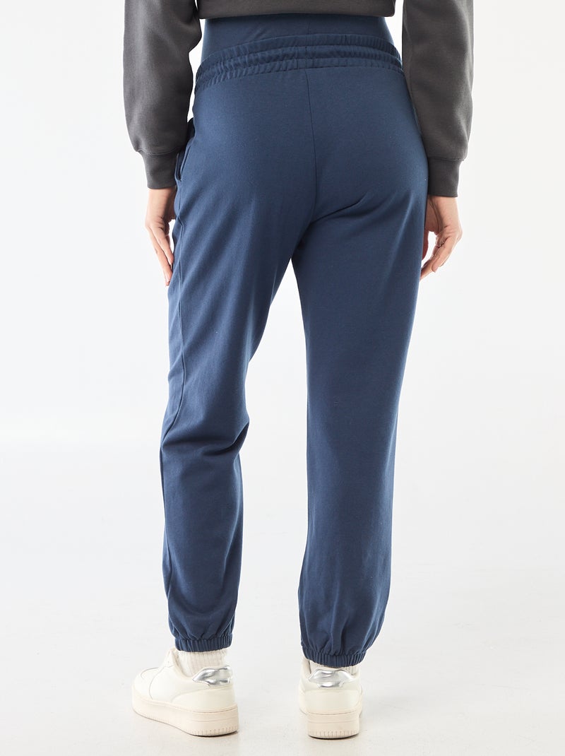 Pantaloni da jogging premaman in french terry Blu - Kiabi
