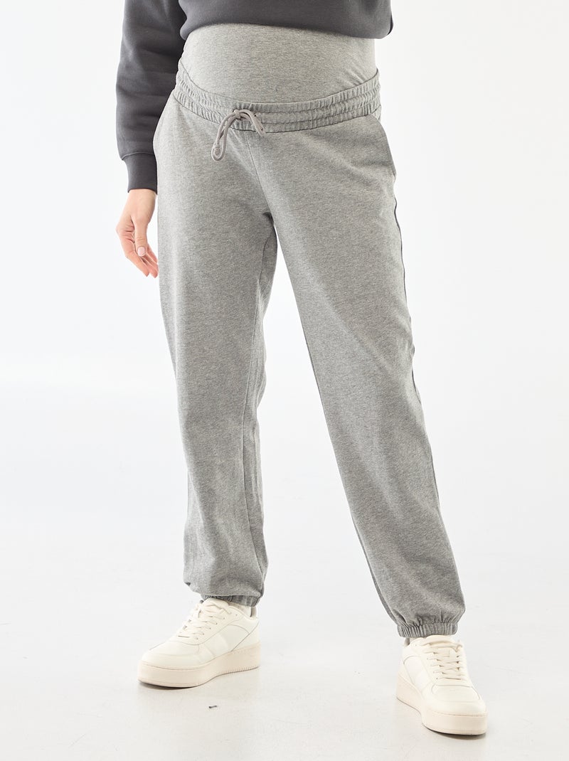Pantaloni da jogging premaman in french terry Grigio - Kiabi