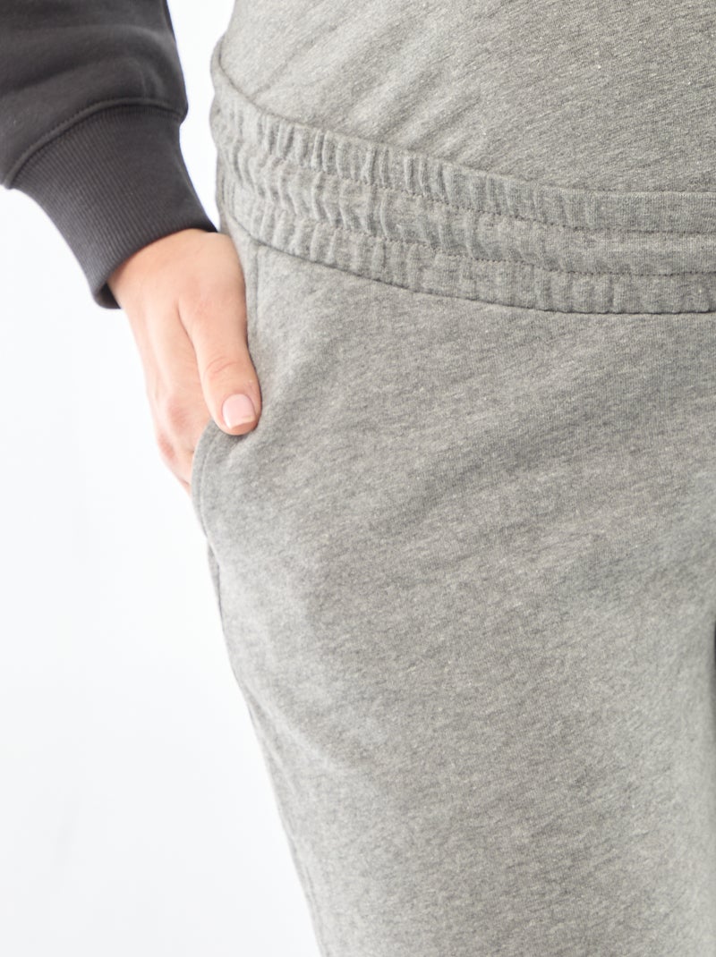 Pantaloni da jogging premaman in french terry Grigio - Kiabi