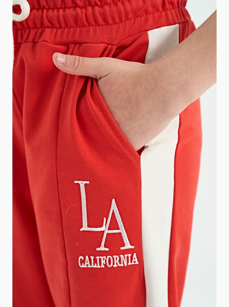 Pantaloni da jogging rilassati tommy Rosso - Kiabi
