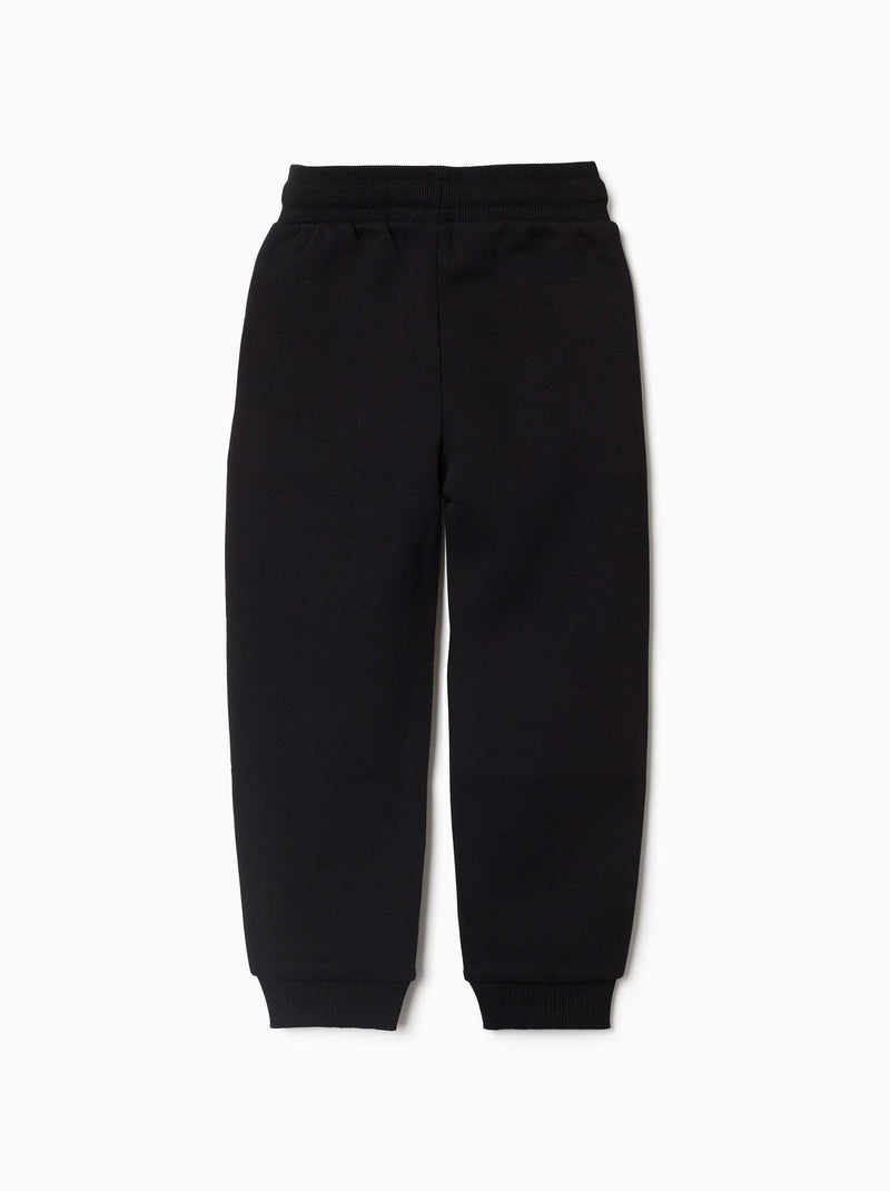 Pantaloni da jogging slim fit in pile con coulisse Nero Nero - Kiabi