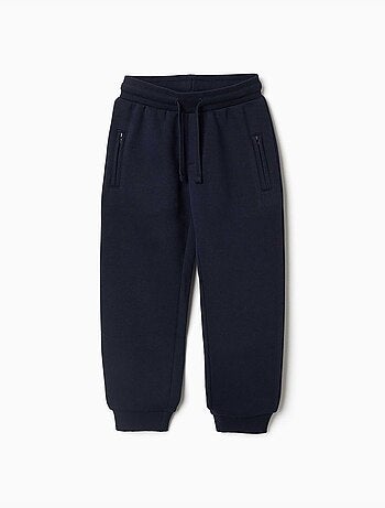 Pantaloni da jogging spazzolati con coulisse e tasche