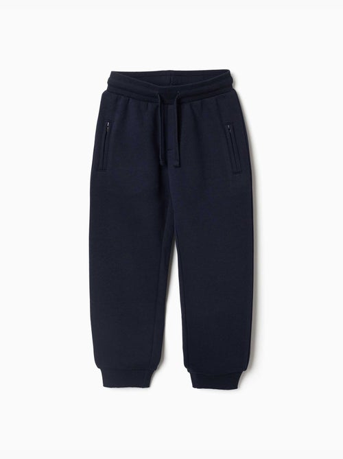 Pantaloni da jogging spazzolati con coulisse e tasche - Kiabi Pantaloni da jogging spazzolati con coulisse e tasche - Kiabi