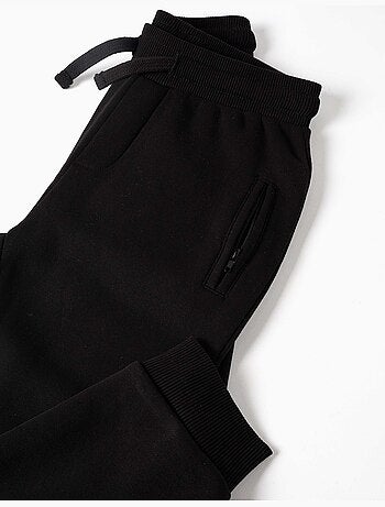 Pantaloni da jogging spazzolati con coulisse e tasche