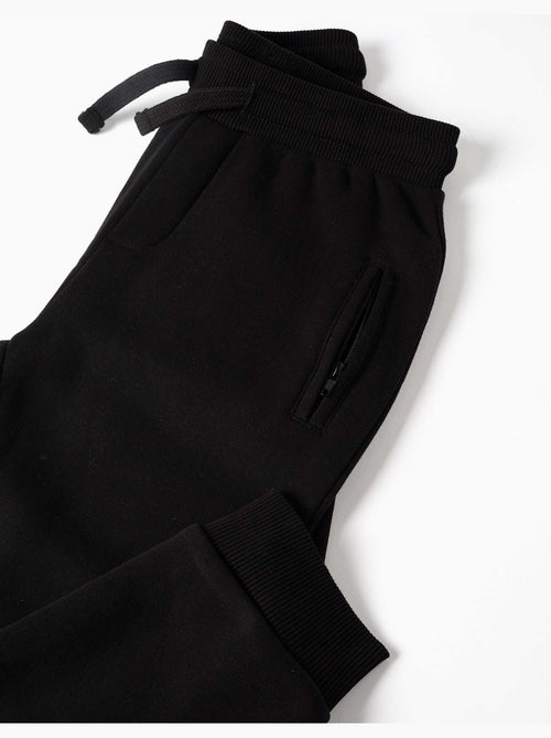 Pantaloni da jogging spazzolati con coulisse e tasche - Kiabi Pantaloni da jogging spazzolati con coulisse e tasche - Kiabi