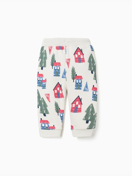 Pantaloni da jogging spazzolati con stampa di casa e albero - Kiabi Pantaloni da jogging spazzolati con stampa di casa e albero - Kiabi