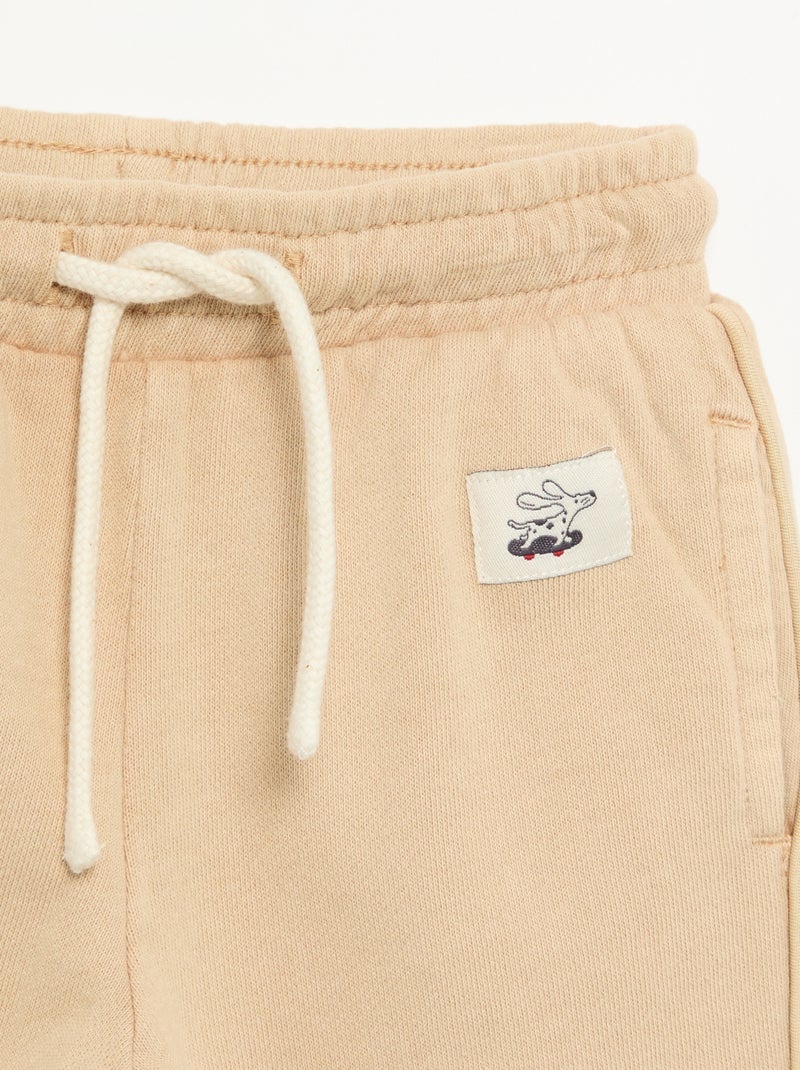 Pantaloni da jogging tinta unita Beige - Kiabi