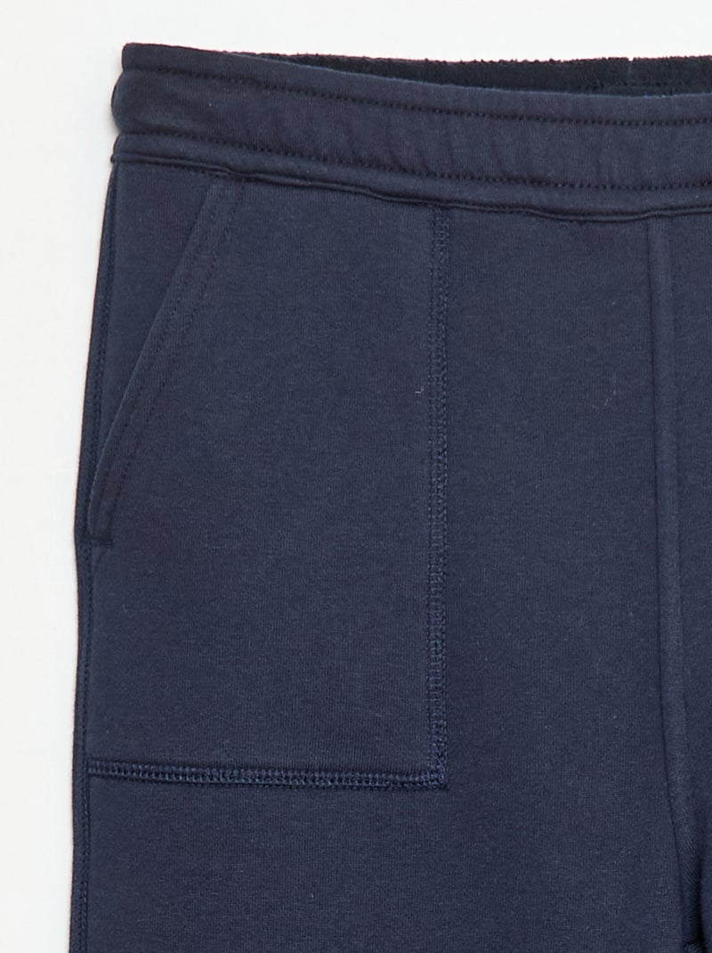 Pantaloni da jogging tinta unita con 2 tasche Blu - Kiabi
