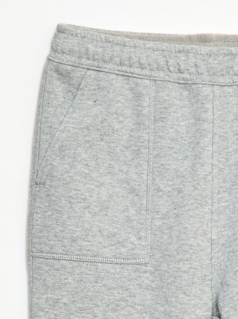 Pantaloni da jogging tinta unita con 2 tasche Grigio - Kiabi