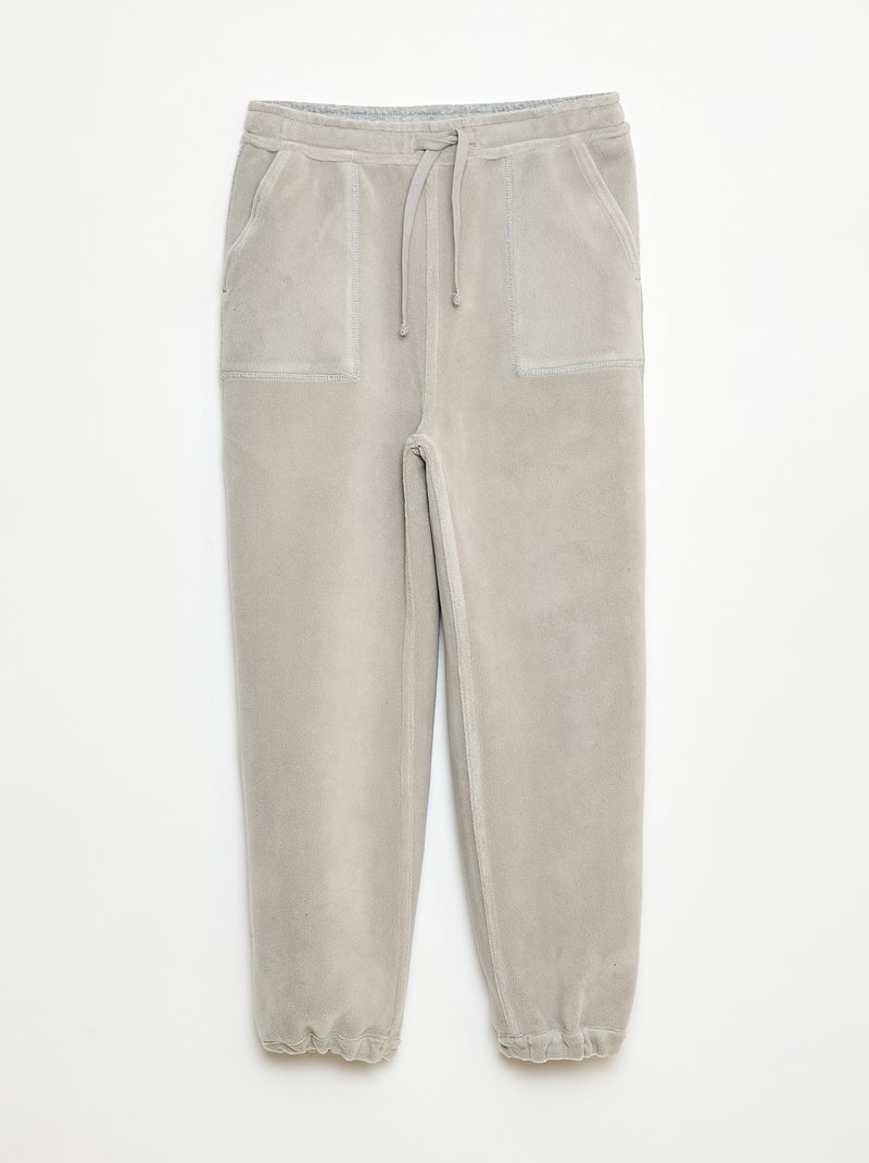 Pantaloni da jogging tinta unita con 2 tasche Grigio - Kiabi