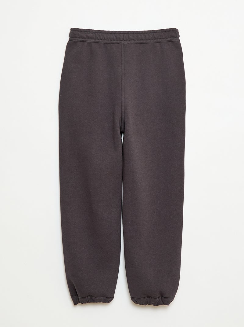 Pantaloni da jogging tinta unita con 2 tasche Nero - Kiabi