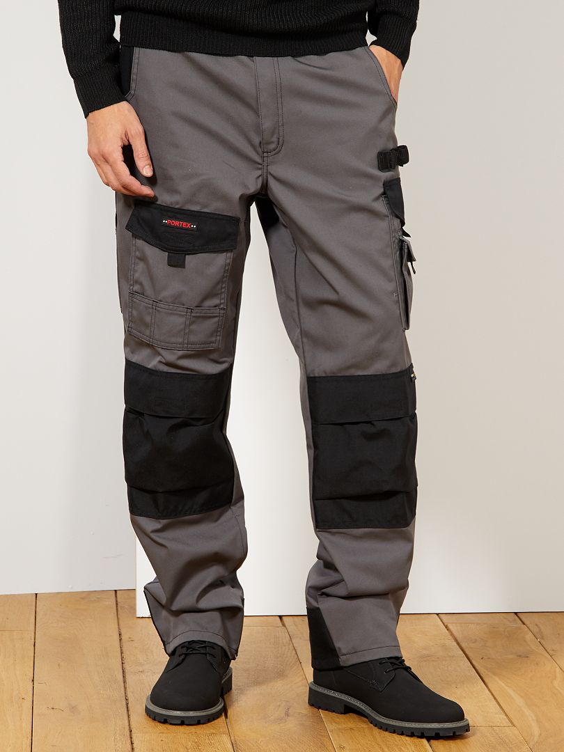 Pantaloni da lavoro bicolori antracite/nero - Kiabi