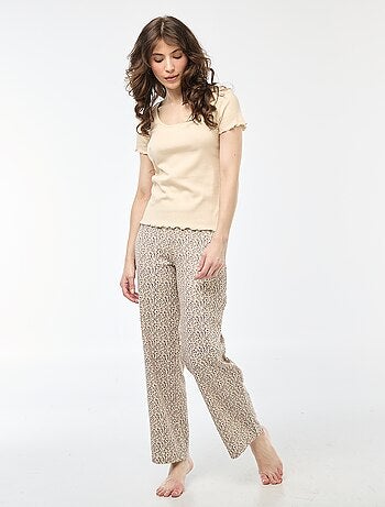 Pantaloni da notte a coste