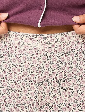 Pantaloni da notte a coste