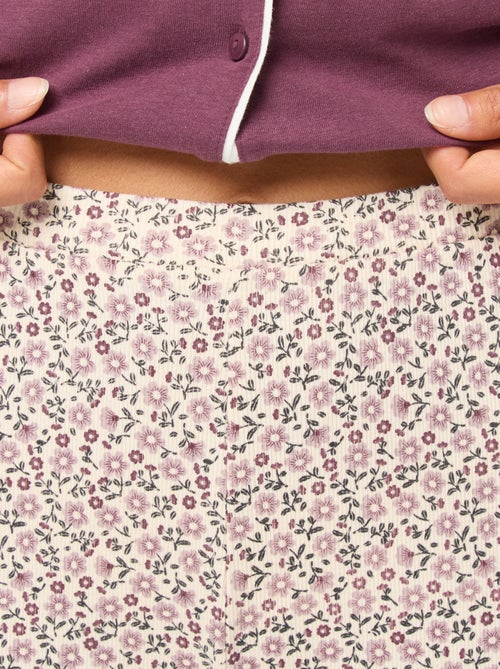 Pantaloni da notte a coste - Kiabi