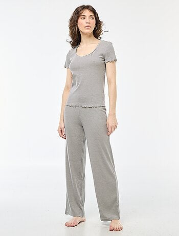 Pantaloni da notte a coste