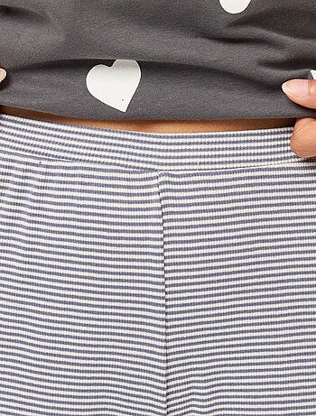 Pantaloni da notte a coste