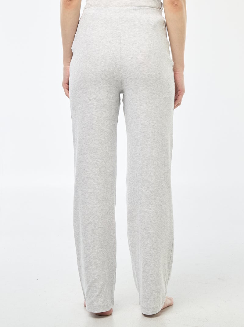 Pantaloni da notte a coste Grigio - Kiabi