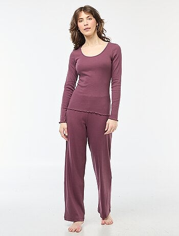 Pantaloni da notte a coste