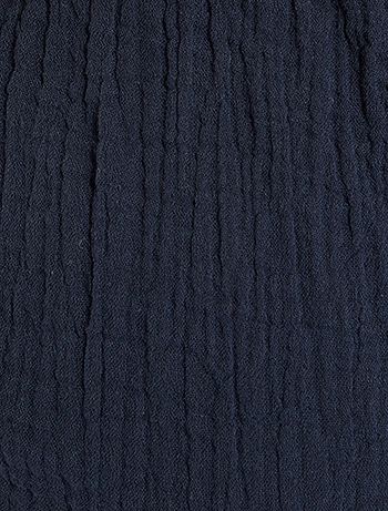 Pantaloni da notte in garza di cotone - blu - Kiabi - 14.00€