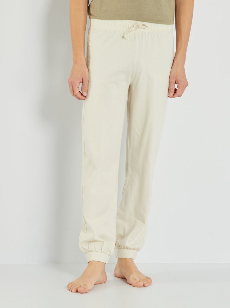 Pantaloni da notte in jersey verde - Kiabi